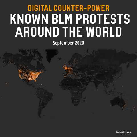 Digital counter-power: know Black Lives Matter protests around the world