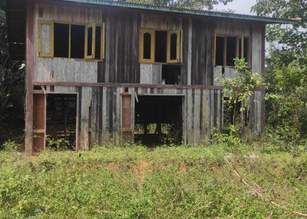 House and land left behind by IDPs in Lagat Daw Village, Mansi Township